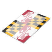 Dynamische Maryland-Staatsflagge Notizblock (angewinkelt)