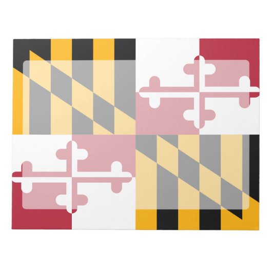 Dynamische Maryland-Staatsflagge Notizblock (Vorderseite)