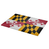 Dynamische Maryland-Staatsflagge Schneidebrett (Ecke)