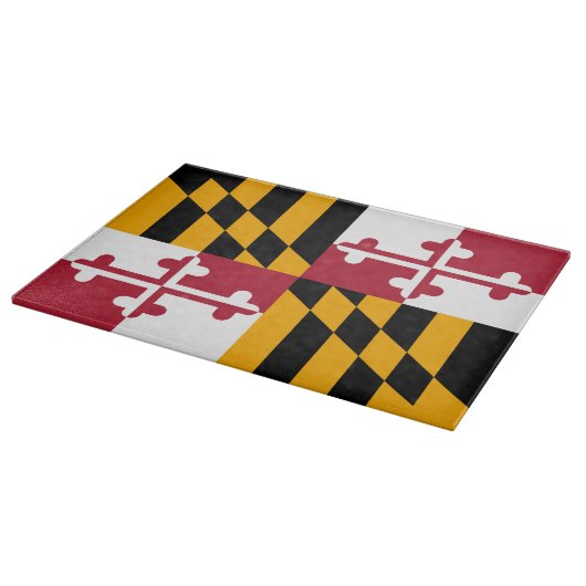 Dynamische Maryland-Staatsflagge Schneidebrett (Ecke)