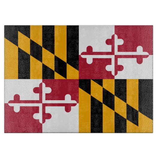 Dynamische Maryland-Staatsflagge Schneidebrett (Vorderseite)