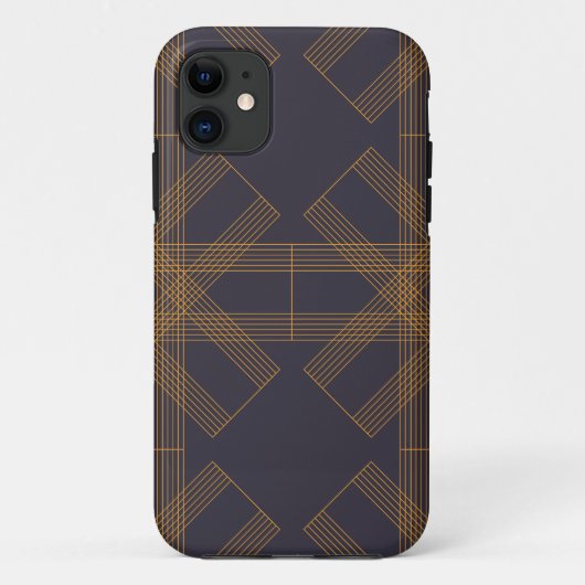Dynamische, moderne, coole, abstrakte Linienmuster Case-Mate iPhone Hülle (Rückseite)