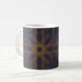 Dynamische, moderne, coole, abstrakte Linienmuster Kaffeetasse (Vorderseite Links)
