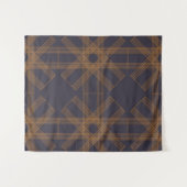 Dynamische, moderne, coole, abstrakte Linienmuster Wandteppich (Vorderseite (Horizontal))