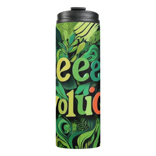 "Dynamische Naturreflektionen" Thermosbecher (Vorderseite)