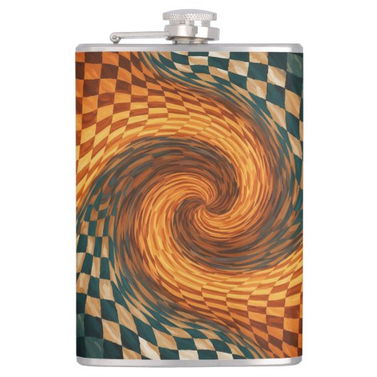 Dynamische optische Illusion Flachmann (Vorderseite)