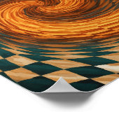 Dynamische optische Illusion Poster (Ecke)