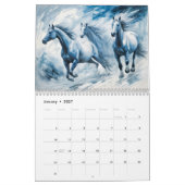 Dynamische Pferde – Moderner Kunstkalender Kalender (Jan 2027)