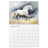 Dynamische Pferde – Moderner Kunstkalender Kalender (Feb 2027)