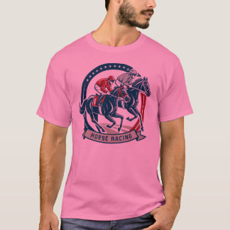 Dynamische Reitillustrierung T-Shirt
