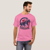 Dynamische Reitillustrierung T-Shirt (Vorne ganz)