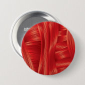 Dynamische rote Muskelstruktur Abstrakt Button (Vorne & Hinten)