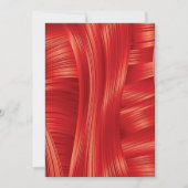 Dynamische rote Muskelstruktur Abstrakt Einladung (Vorderseite)