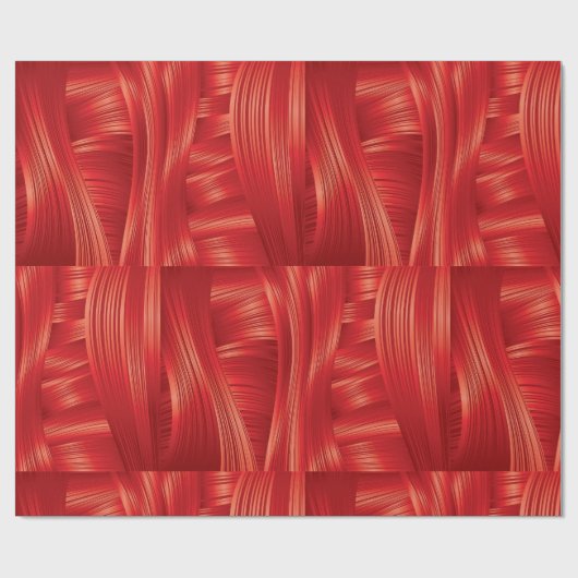 Dynamische rote Muskelstruktur Abstrakt Geschenkpapier (Flach)