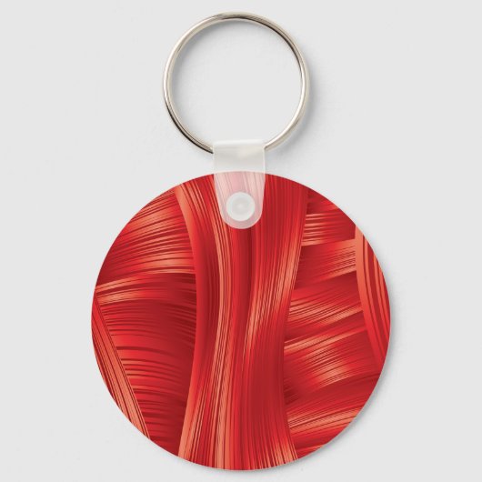 Dynamische rote Muskelstruktur Abstrakt Schlüsselanhänger (Rückseite)