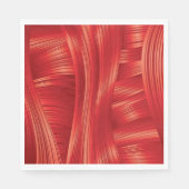 Dynamische rote Muskelstruktur Abstrakt Serviette (Vorderseite)