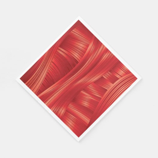 Dynamische rote Muskelstruktur Abstrakt Serviette (Ecke)