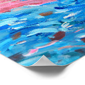 Dynamische Segelregatta Expressionist Poster (Ecke)