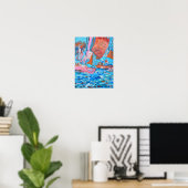 Dynamische Segelregatta Expressionist Poster (Heimbüro)