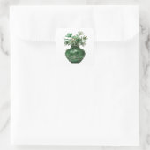 Dynamische Silber-Abstrakt-Sticker-Kunst Quadratischer Aufkleber (Tasche)