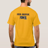 Dynamische Silhouette für Kampfkunst T-Shirt (Rückseite)