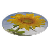 Dynamische Sonnenblumenschneide Schneidebrett (Ecke)