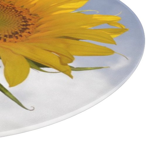 Dynamische Sonnenblumenschneide Schneidebrett (Ecke)