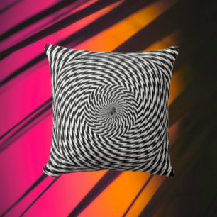Dynamische SpiralIllusion Kissen