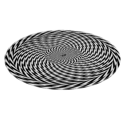 Dynamische SpiralIllusion Schneidebrett (Ecke)