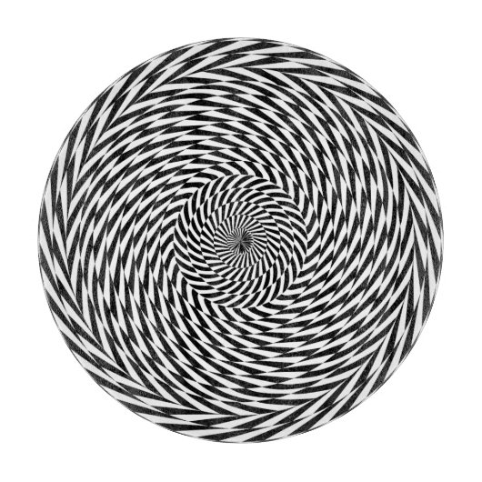 Dynamische SpiralIllusion Schneidebrett (Vorderseite)