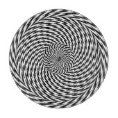 Dynamische Spirallusion Schneidebrett (Vorderseite)