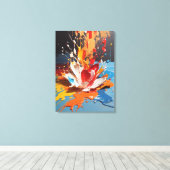 Dynamische Splint abstrakte Wandkunst Leinwanddruck (Insitu (Holzboden))