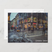 Dynamische Straßenansicht von Stockholm, Schweden Postkarte (Vorne/Hinten)