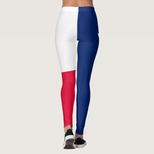 Dynamische Texas-Staats-Flaggen-Grafik auf a Leggings (Rückseite)