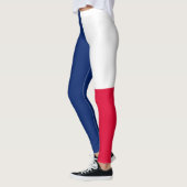 Dynamische Texas-Staats-Flaggen-Grafik auf a Leggings (Links)
