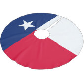 Dynamische Texas-Staats-Flaggen-Grafik auf a Polyester Weihnachtsbaumdecke (Schrägansicht)