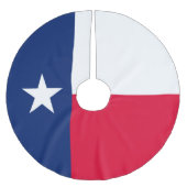 Dynamische Texas-Staats-Flaggen-Grafik auf a Polyester Weihnachtsbaumdecke (Vorderseite)