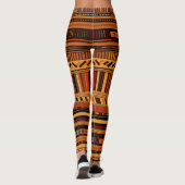 Dynamische Tribal-Hues Leggings (Rückseite)