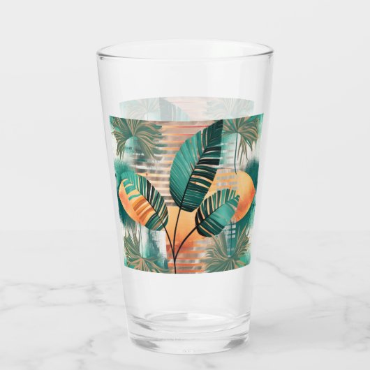 Dynamische Tropen-Woge Glas (Rückseite)