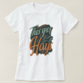 Dynamische Typografie-T - Shirt (Design vorne)