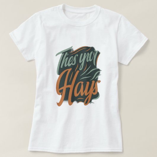Dynamische Typografie-T - Shirt (Design vorne)