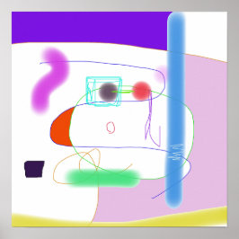 Dynamische und spielerische Szene Poster