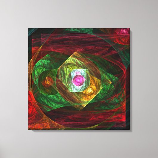 Dynamische Verbindungen Abstrakt gepackte Canvas d Leinwanddruck (Vorderseite)