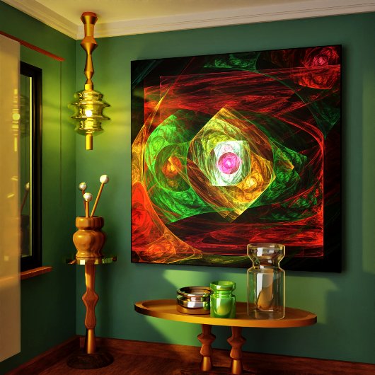 Dynamische Verbindungen Abstrakt gepackte Canvas d Leinwanddruck