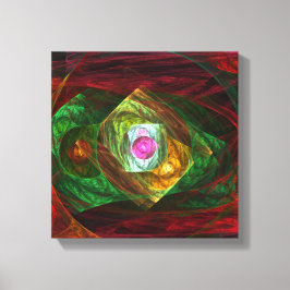 Dynamische Verbindungen Abstrakt Schwarz/Weiß Leinwanddruck