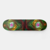 Dynamische Verbindungen Abstrakte Art Skateboard (Horizontal)