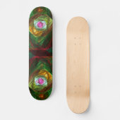 Dynamische Verbindungen Abstrakte Art Skateboard (Vorderseite)