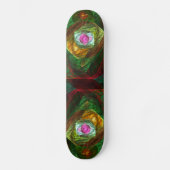Dynamische Verbindungen Abstrakte Art Skateboard (Vorderseite)