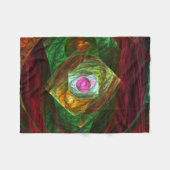 Dynamische Verbindungen Abstrakte Kunst Fleecedecke (Vorderseite (Horizontal))