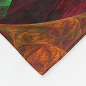 Dynamische Verbindungen Abstrakte Kunst Fleecedecke (Ecke)